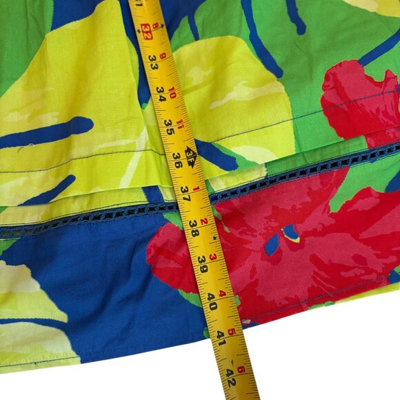 NWT Maude Vivante Multicolor Palms Tropical Short Sleeve Sasha Dress Size XL - Picture 8 of 14